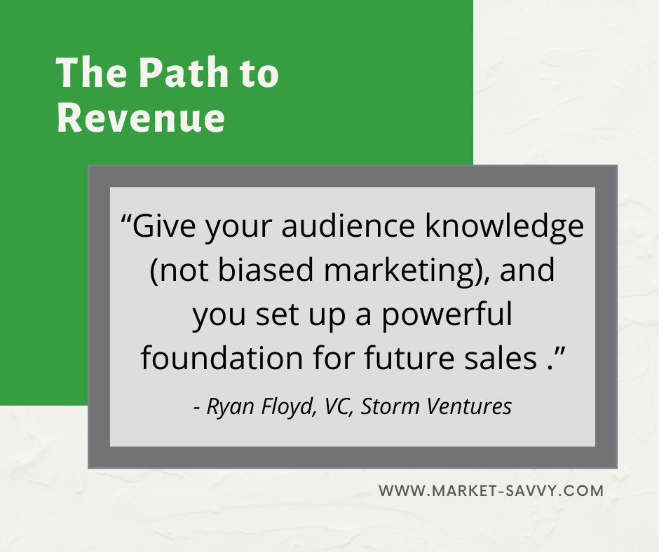 PathtoRevenue's tweet photo. s your companies marketing focused on giving valuable information to your customers?
Find out more about having a clear marketing message in "The Path to Revenue"here https://t.co/IoPZ4aM3I7 #marketingstrategies  #businesstips #B2BMarketing https://t.co/DsngW873dj