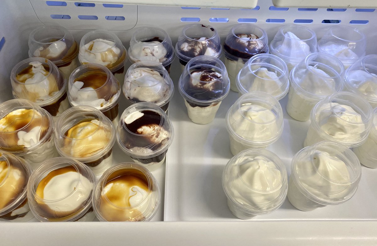 lizloughnane's tweet photo. Thank you @KaitlynSoloway for this special treat today for our staff! Our #McTeacher day to support our parent organization may look a little different this year, but what a great way to split up the day w/ a sundae! #GreatDayToBeABulldog #bulldogstrong #bsd106 @McDonalds https://t.co/lDpQh6Ey1d