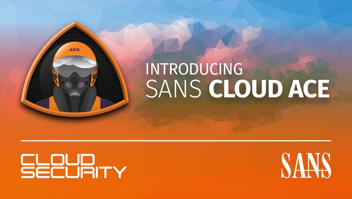 SANSCloudSec's tweet photo. New upload to the #SANSCloudSecurity YouTube channel!

@fykim shares a brief summary of the @SANSInstitute Cloud Security curriculum and introduces the #SANSCloudAce!

https://t.co/hjvFva5toO https://t.co/xGadJEdH65