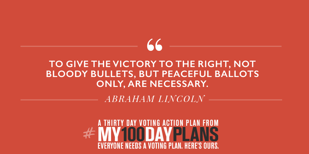 MY100DayPlans's tweet photo. #Lincoln #AbrahamLincoln #VOTE https://t.co/teGuJLChrq