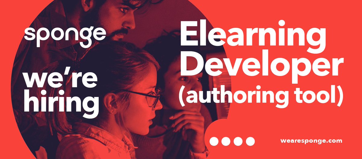 sponge_learning's tweet image. Here at #wearesponge we are looking for a e-Learning Developer (Authoring Tool). #job #developer #remoteuk #plymouth
If you are interested, follow the link to find out more: okt.to/o8h1dA
