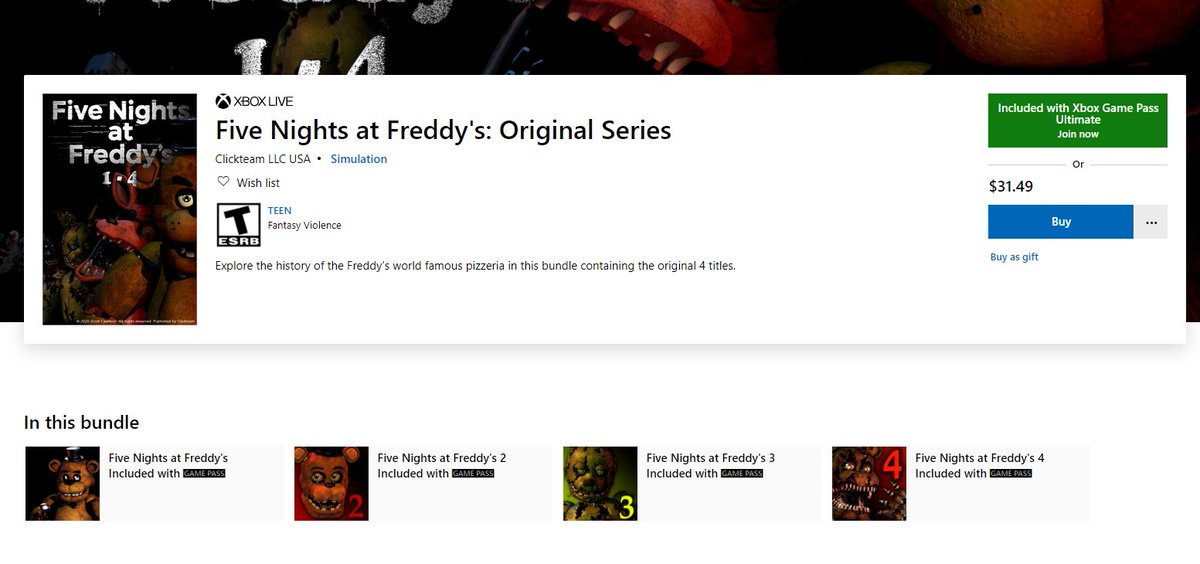 Wario64 Five Nights At Freddy S 1 2 3 4 Is Now On Xbox Game Pass Pc Console T Co Nshymtcb1t I Almost Typed Out Fight Nights At Freddy S T Co Xoka4ibs9p Wario64 Five Nights At Freddy S 1 2 3 4 Is Now On Xbox Game Pass Pc Console T Co Nshymtcb1t I Almost Typed Out Fight Nights At Freddy S T Co Xoka4ibs9p