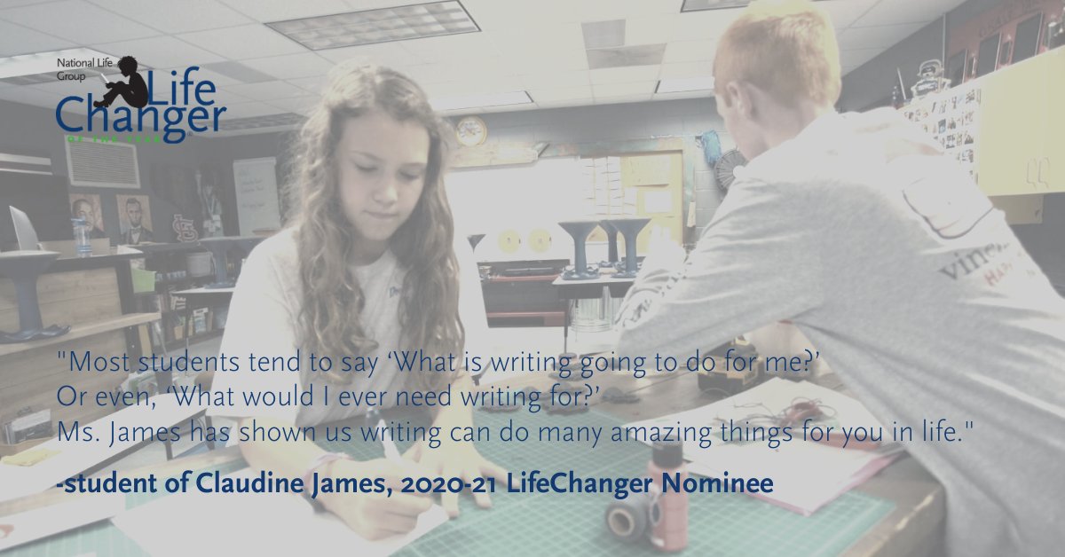 NLGroup_LCOY's tweet photo. Knowing how to write well can help you go far, but don't take our word for it. Check out what a student had to say in a letter to their LifeChanger, Claudine James. Read the full letter on @nlgroup's Main Street blog. https://t.co/281F5iuPrG https://t.co/sB65kaugLZ