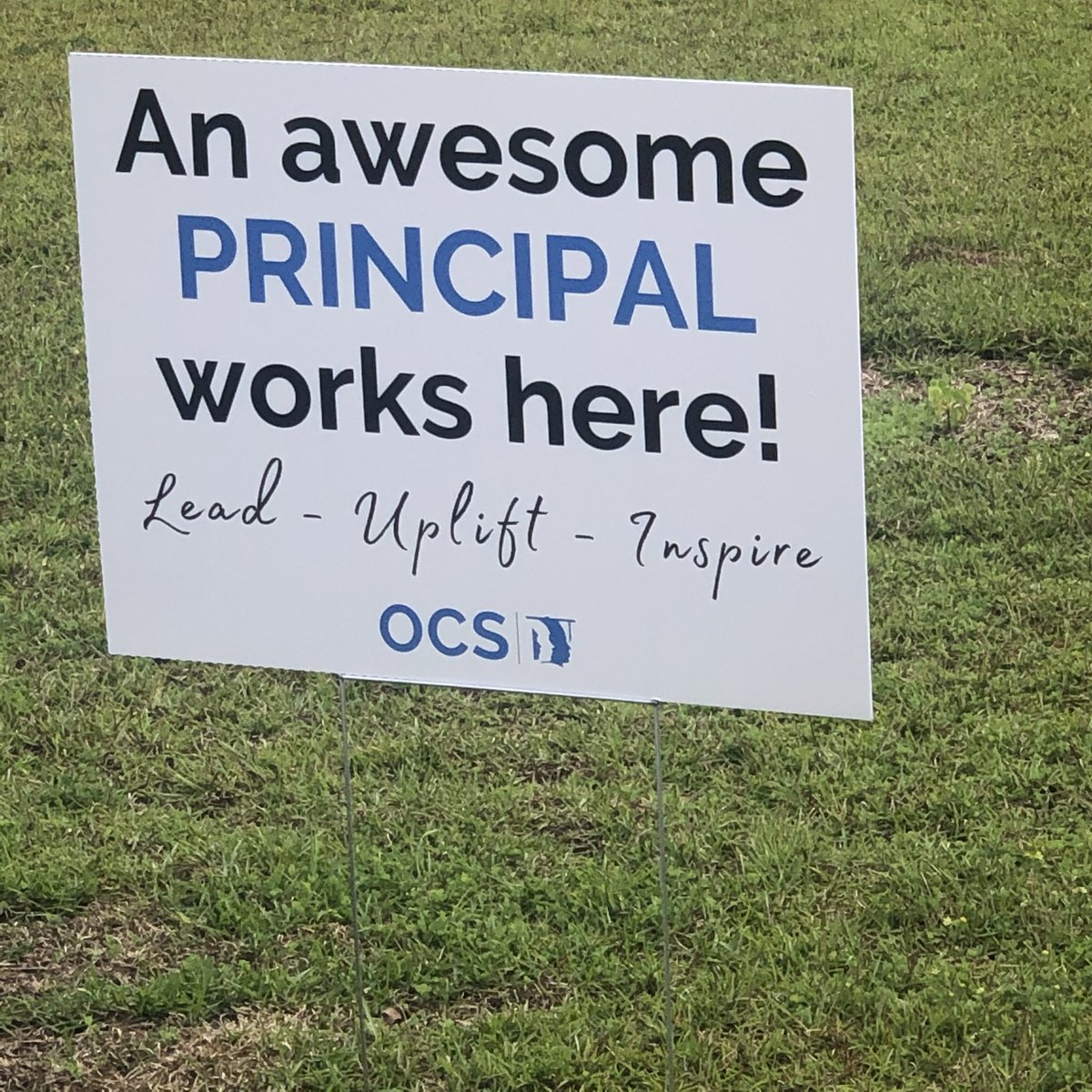 It was so nice to see this sign when I pulled into school this morning!  Thank you <a href="/OnslowSchools/">Onslow County Schools</a>