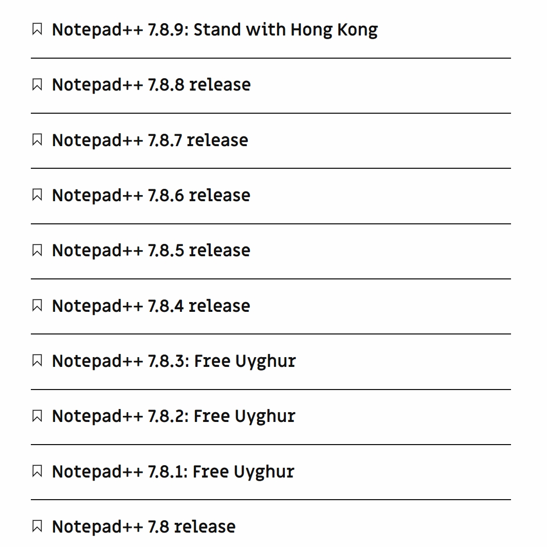 JRoc23's tweet image. I stand with my... Favourite Text Notepad & Source Editor App?
Notepad++ is the best, and I've enjoyed the stability of their... Free Uyghur & Stand With Hong Kong release editions.
#NotepadPlusPlus