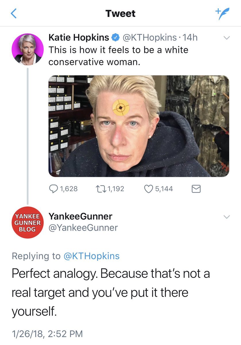 localnotail's tweet photo. @miffythegamer Obligatory reshare of evergreen Katie Hopkins burns https://t.co/AqFadT0bdH