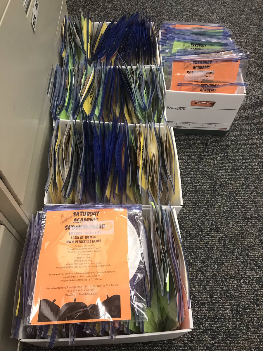 Ellen_Gerace's tweet image. Our amazing team is putting together 500+ arts and craft supply goodie bags for our upcoming virtual Saturday Academy Program to be distributed over the next few days. Can’t wait to see the Spooktacular Show! #KeepingthePromise #FamilyEngagement #PeekskillStrong