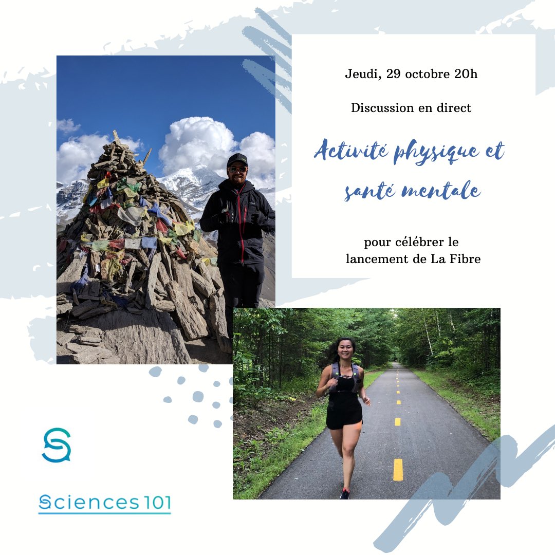 EntropieLab's tweet photo. Je serai en live sur le compte Facebook de @Sciences_101 demain 20h pour discuter d’activité physique et de santé mentale avec @SStAmour23 😅✨ L’activité physique vous a-t-elle aidé à surmonter les défis reliés à la pandémie? https://t.co/0J2ZhSQ8O1