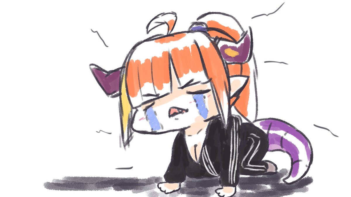 Coco in a tracksuit with a ponytail tied with her ribbon is my Cheat Coco outfit, it's the "I don't want to fuss over her Hair and clothes" outfit.