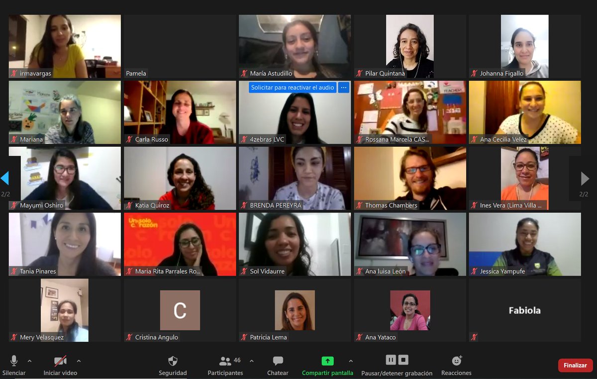 Adecopaperu's tweet photo. Hoy, docentes de Educación Inicial de nuestros colegios asociados, tuvieron un conversatorio sobre los retos que implica la educación a distancia en este nivel educativo.
Una sesión de mucho aprendizaje.
#EducaciónInicial #ADECOPA https://t.co/eLMWwEwJhl