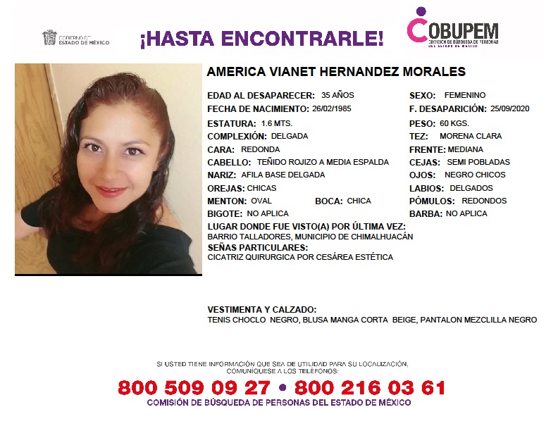 Fridaguerrera's tweet photo. URGENTE SOLIDARIO RT.
#América sigue desaparecida. Por favor sigue compartiendo. #HastaEncontrarla https://t.co/utH5S8cr9g