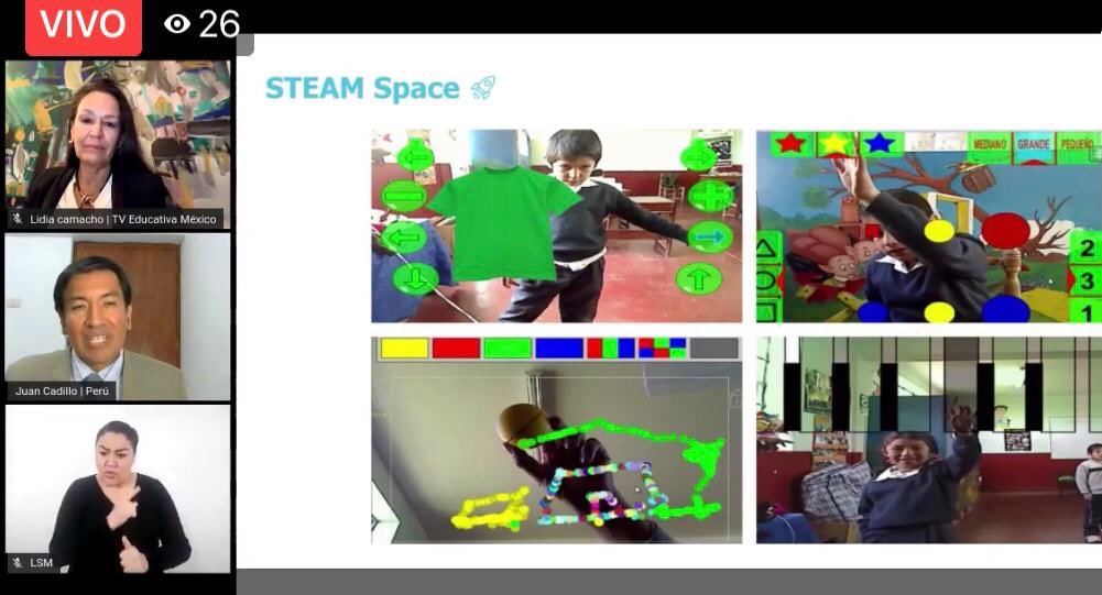 LyCamacho's tweet photo. Un verdadero privilegio compartir con cinco extraordinarios docentes la mesa “STEAM Space: México es parte de la conversación internacional”, en el Encuentro Docentes Extraordinarios 2020, organizado por Movimiento STEAM para reconocer a los más importantes docentes STEAM. https://t.co/MbGcwIzkD0