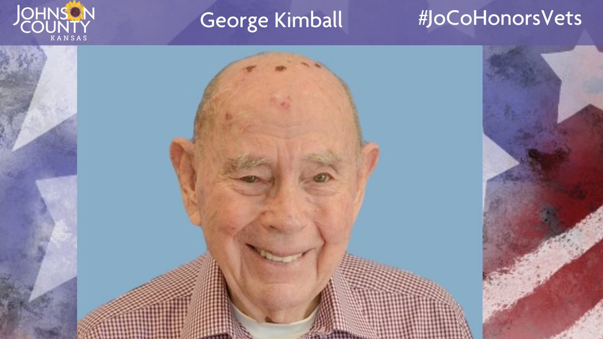 Meet George Kimball who is a World War II veteran who served in the  @USArmy. Visit his profile to learn about a highlight of an experience or memory from WWII:  https://jocogov.org/dept/county-managers-office/blog/george-kimball  #JoCoHonorsVets 
