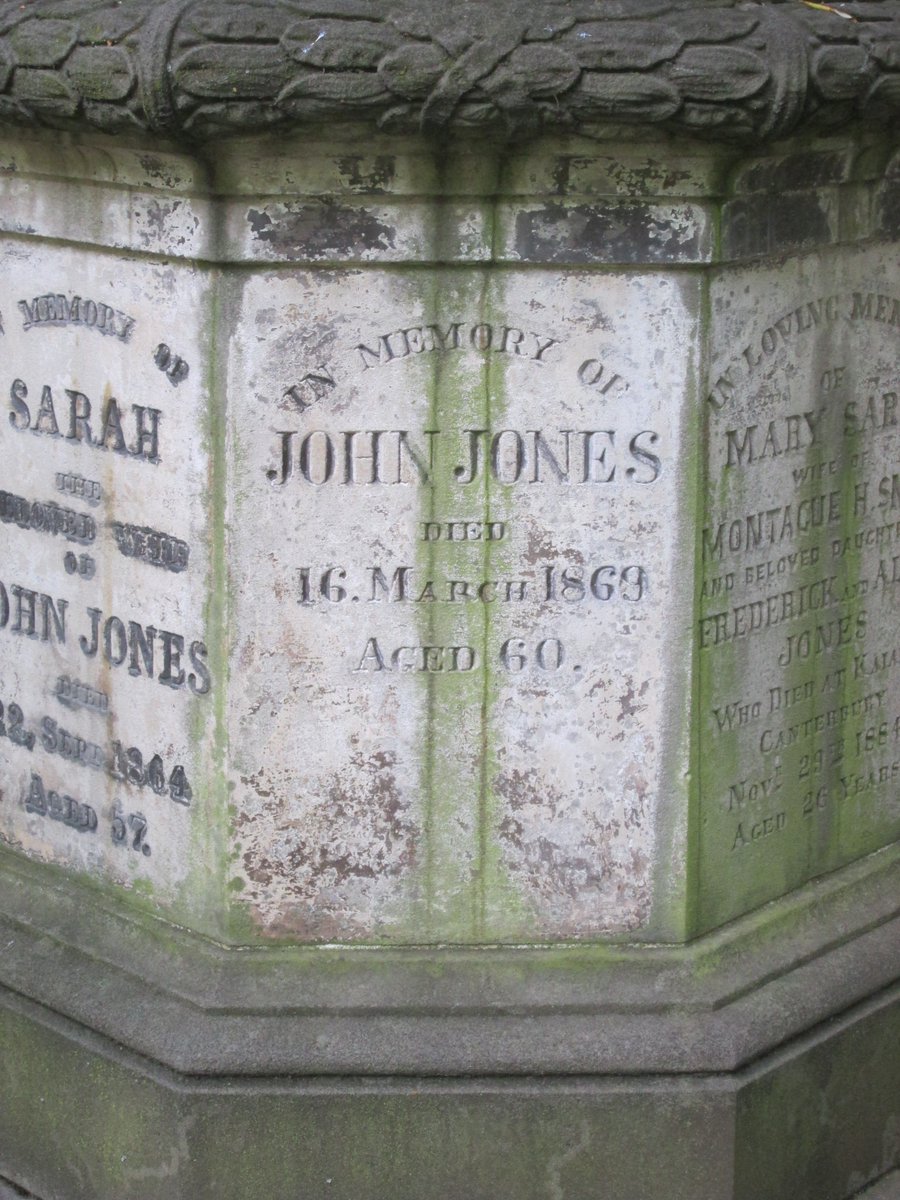 allanrob9's tweet photo. Found Johnny Jones gravestone in the Southern Cemetery in #Dunedin #NZ. Jones was whaler & sealer from Sydney & managed Whaling stations on coastal Otago. One at #Karitane- He had the first farm at #Matanaka #Waikouaiti. https://t.co/ivd9F1joaF