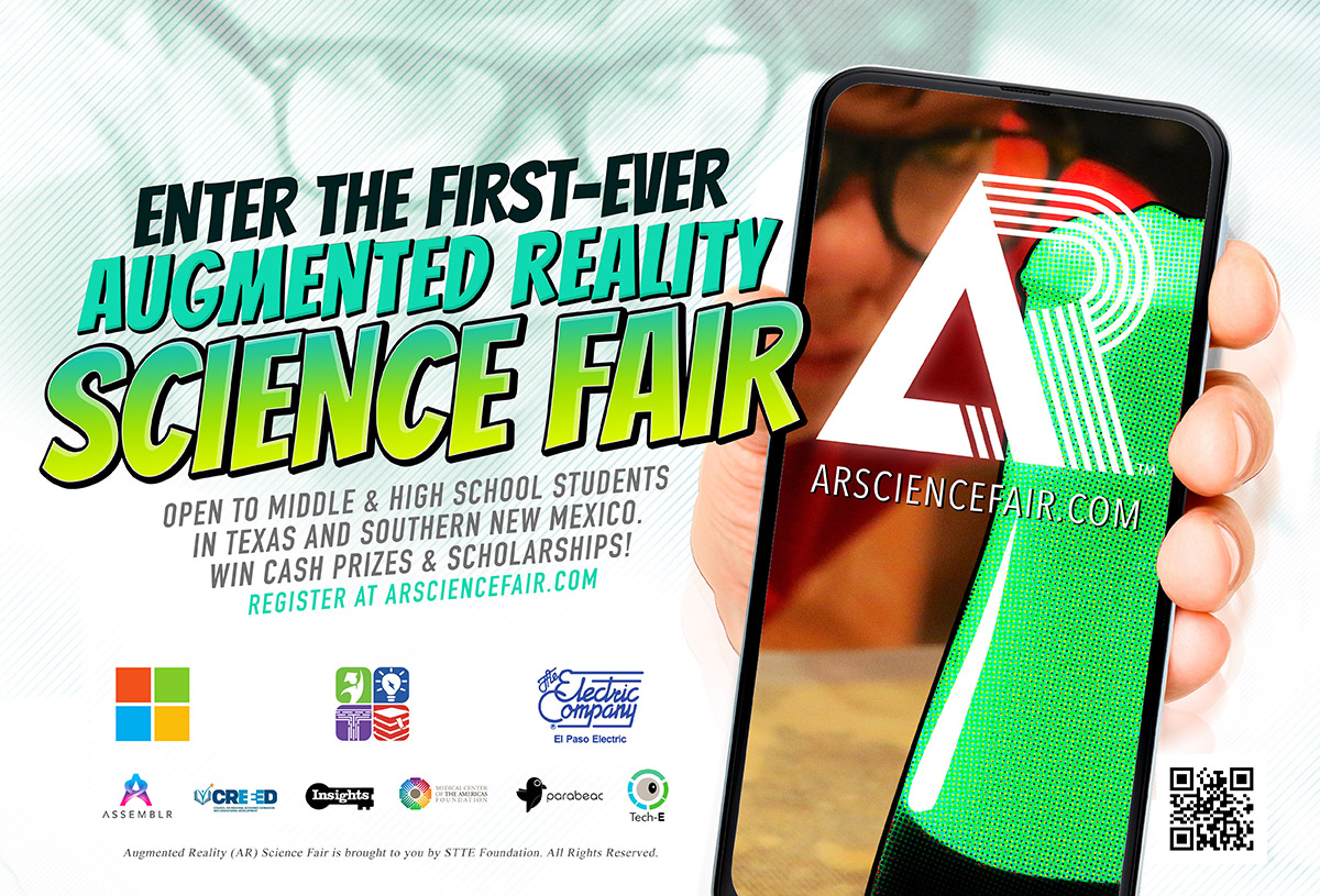 UTEPTechE's tweet photo. Want to join a new and fun science fair?
Enter for a chance to win scholarships and other prizes!

Visit for more info:
https://t.co/zQIowY7QW3 https://t.co/FliXlyAxZQ