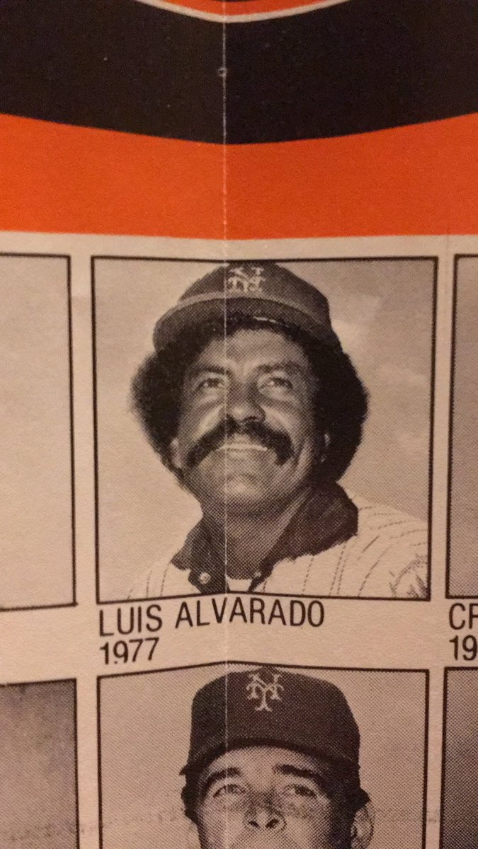 Prior to the ‘81 season, there had only been 29 mustaches in the franchise’s history. The best belonging to Luis Alvarado (1977)