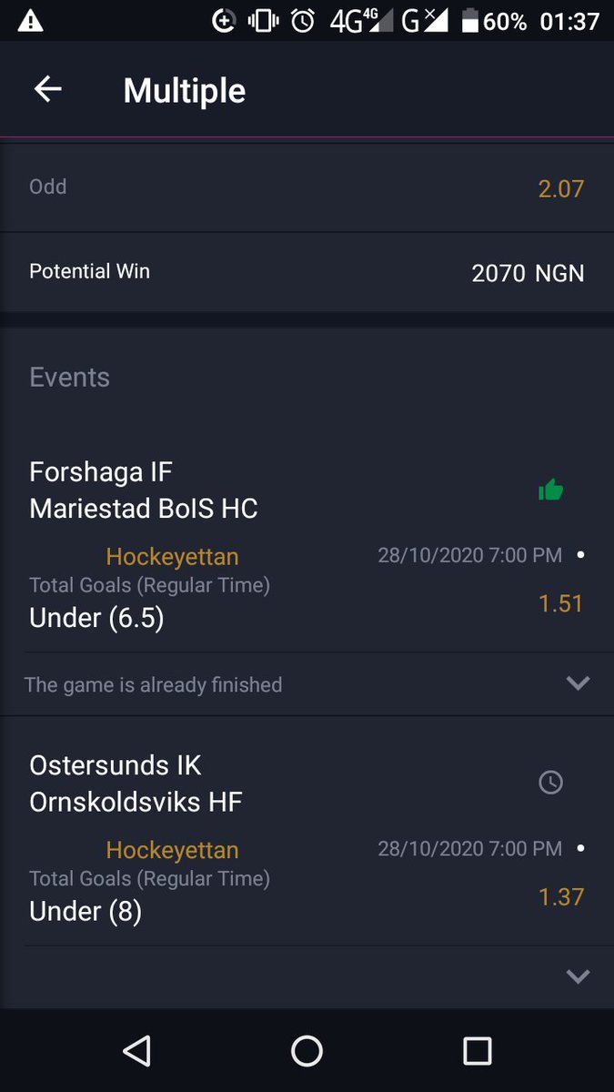 Samaiye's tweet photo. @BetfarmOfficial please update my winning and in ice hockey since yesterday night. Please credit my account https://t.co/QAtBAVcVnG