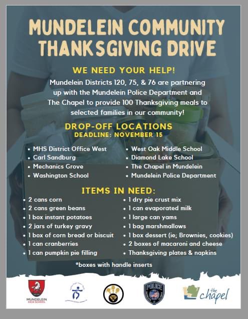 Mustangs: Please help those in need this Thanksgiving!  #mundypride <a href="/mhssupt/">MUNDYSUPT</a> @MHS_Principal