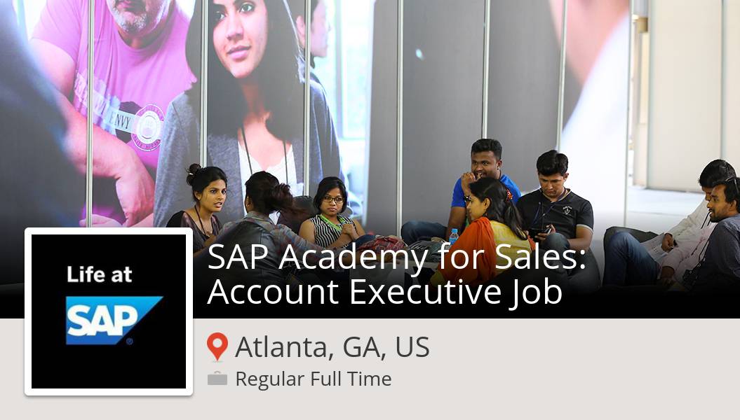 Lainie4Life's tweet photo. #SAP is hiring a SAP Academy for #Sales: Account #Executive Job, apply now! (#AtlantaGAUS) #job https://t.co/8zjT5IDzx5 #JobsAtSAP https://t.co/c9q9L6MEbC