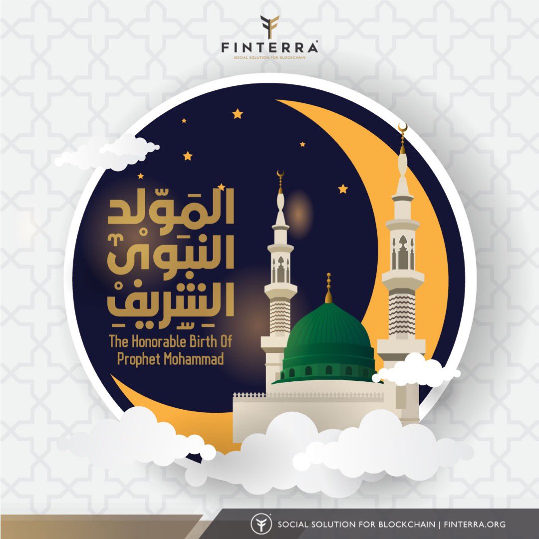 Finterra2u's tweet photo. May the love &amp; compassion for the great prophet Muhammad S.A.W continue to blossom from within. 

#Finterra #mywaqf
#Socialsolutionforblockchain
#MaulidurRasul1442H https://t.co/M0v67wU0ph