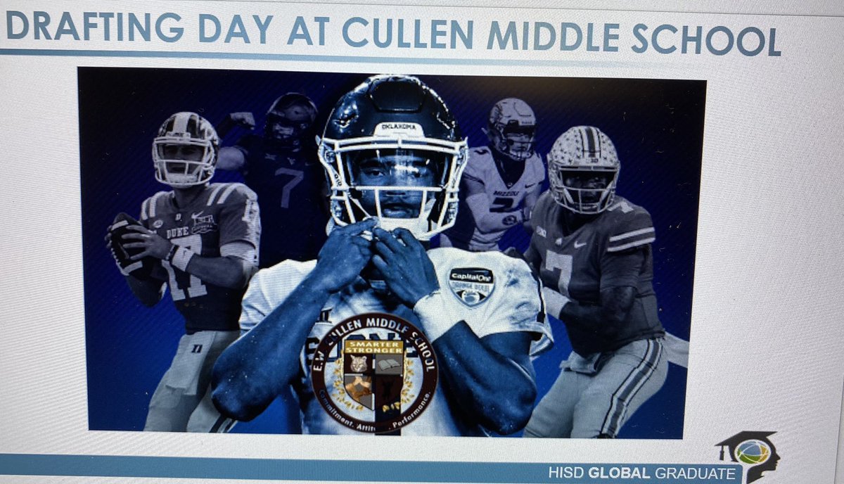 Cullen_Bobcats's tweet photo. Our CMS teachers put their coaching hats on to prepare to DRAFT students into success. Thanks  to 🏉 “Coach” @CicelyKWard for adding some plays to our playbook ✅ #CullenMS #HISD #Team180 @PaulaHisd @NicoleMooreHisd https://t.co/GzNmcm585u