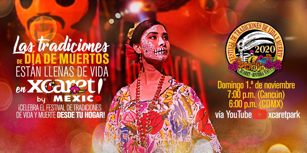 HellfishFGC's tweet photo. El próximo 01 de noviembre, @Grupo_Xcaret compartirá con México y el mundo su icónico #FestivalDeTradicionesDeVidaYMuerte con el estreno de una producción que muestra el homenaje y celebración que la empresa realiza a una de las tradiciones más emblemáticas de México. 🇲🇽💀 https://t.co/YYvdV3nAZa