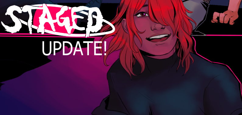 TETOcomic's tweet photo. STAGED HAS UPDATED and we are a little over halfway through the first chapter!

READ HERE: 
https://t.co/CdzmqZJZ46

#STAGEDcomic #webtoon #webcomic #lgbtcomic https://t.co/z7klLxkTxl