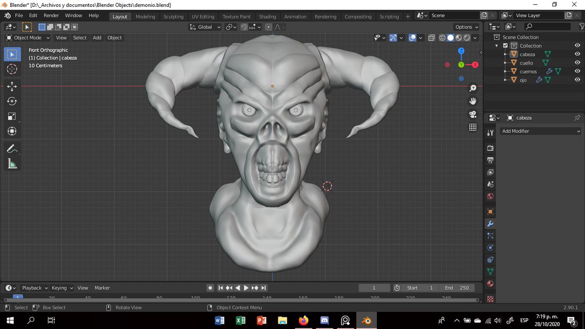 TheJaggermaster's tweet photo. New sculpture, I will complete small details and finish it.
#3dart #Blender3d https://t.co/D1uJ8kgzvy