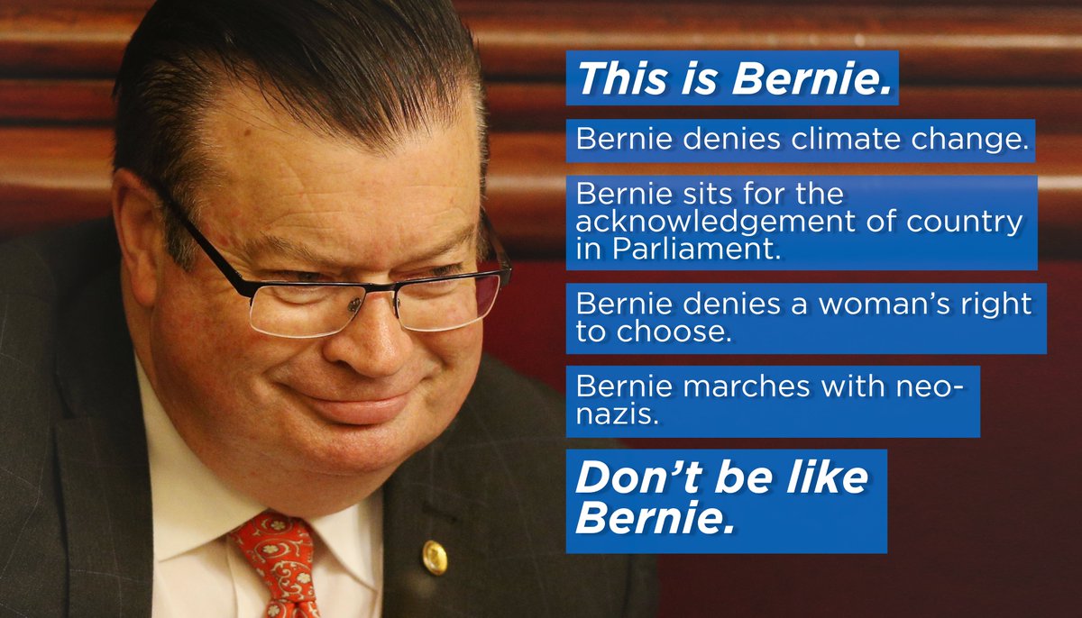 FionaHPatten's tweet photo. If you haven't met Liberal member, Bernie Finn, let me introduce you. He's a real charmer and he posts about me all the time. https://t.co/wFl60OpnDx