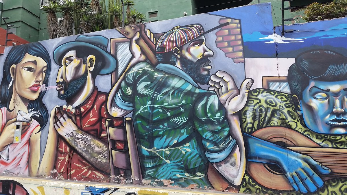 PeruStep1's tweet photo. #murals in #Barranco always #beautiful and #colourful 
#mural made by talented #pesimo #urbanart #streetart #muralslovers https://t.co/tLryiJZlZS