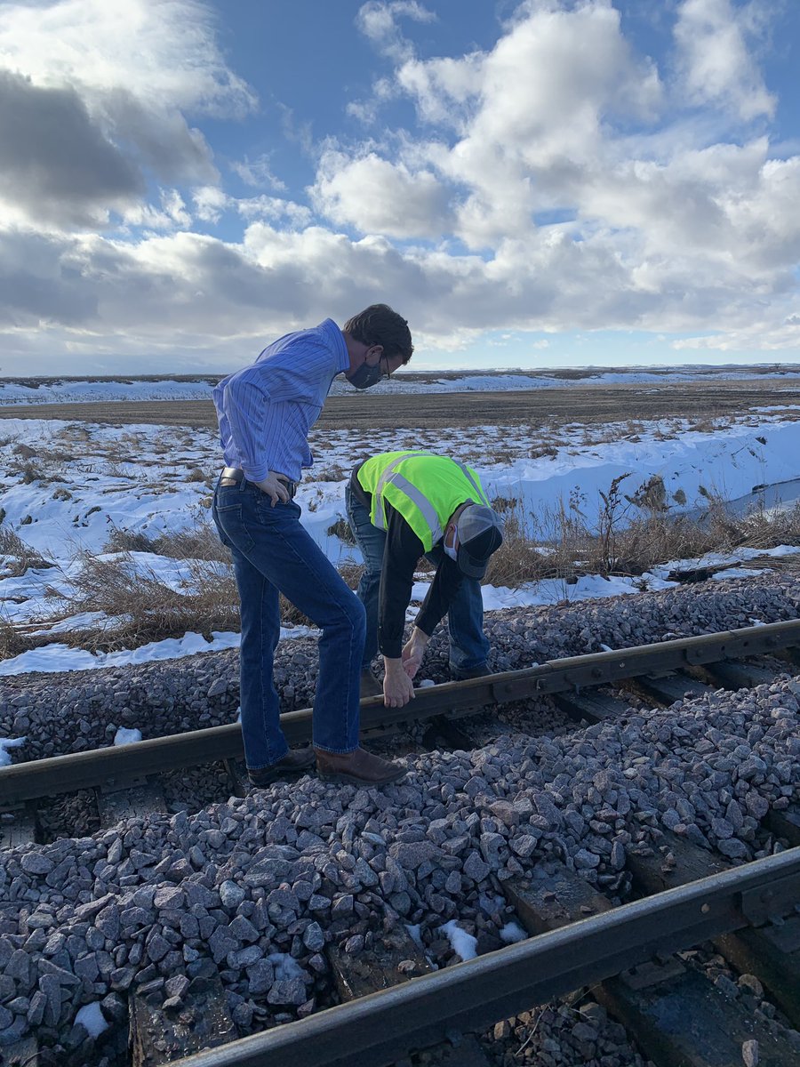 RepDustyJohnson's tweet photo. The rail line from Sisseton-Milbank provides critical access for corn &amp; soybeans to enter the market. Despite its importance, some of this rail has never been replaced. My office has been working to secure funds to fix this. This rail is 150 years old--time for some improvements. https://t.co/PscB7LTrNL