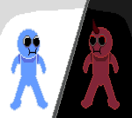 Markkusart's tweet photo. my #EvilTwin , it's so dangerous #pixel_dailies @Pixel_Dailies #Halloween #pixelween2020 #pixelart #pixelartist #aseprite https://t.co/9jh4Nq0yiM