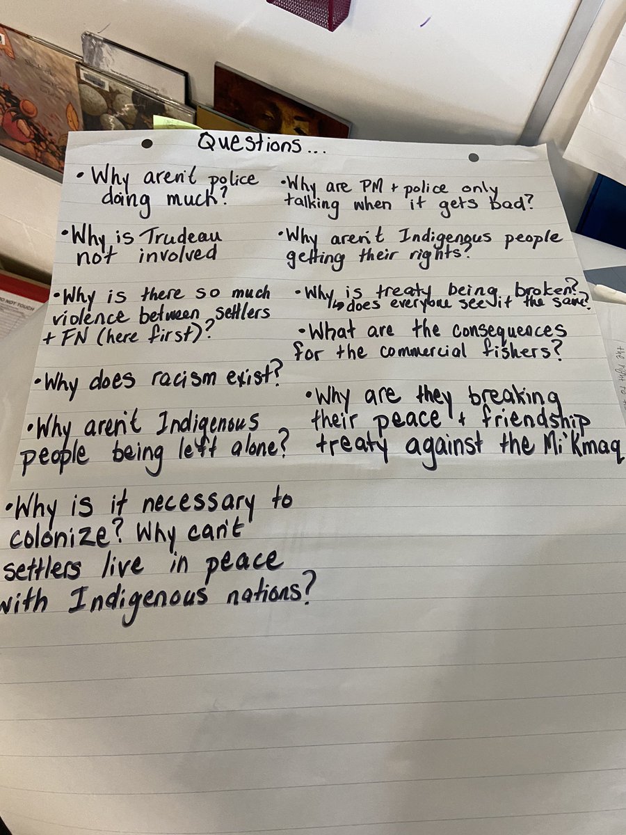 vanderclass's tweet image. Last week we analyzed provocations around the Mi’Kmaq fisheries-Ss made incredibly rich connections, inferences and asked powerful questions to drive further inquiry #knowledgebuilding #inquiry #fnmiED @FNMIEAO @DesmondHDSB @HDSBEquity @spattersonhdsb @Ms_E_Elliott @EtmanskiD