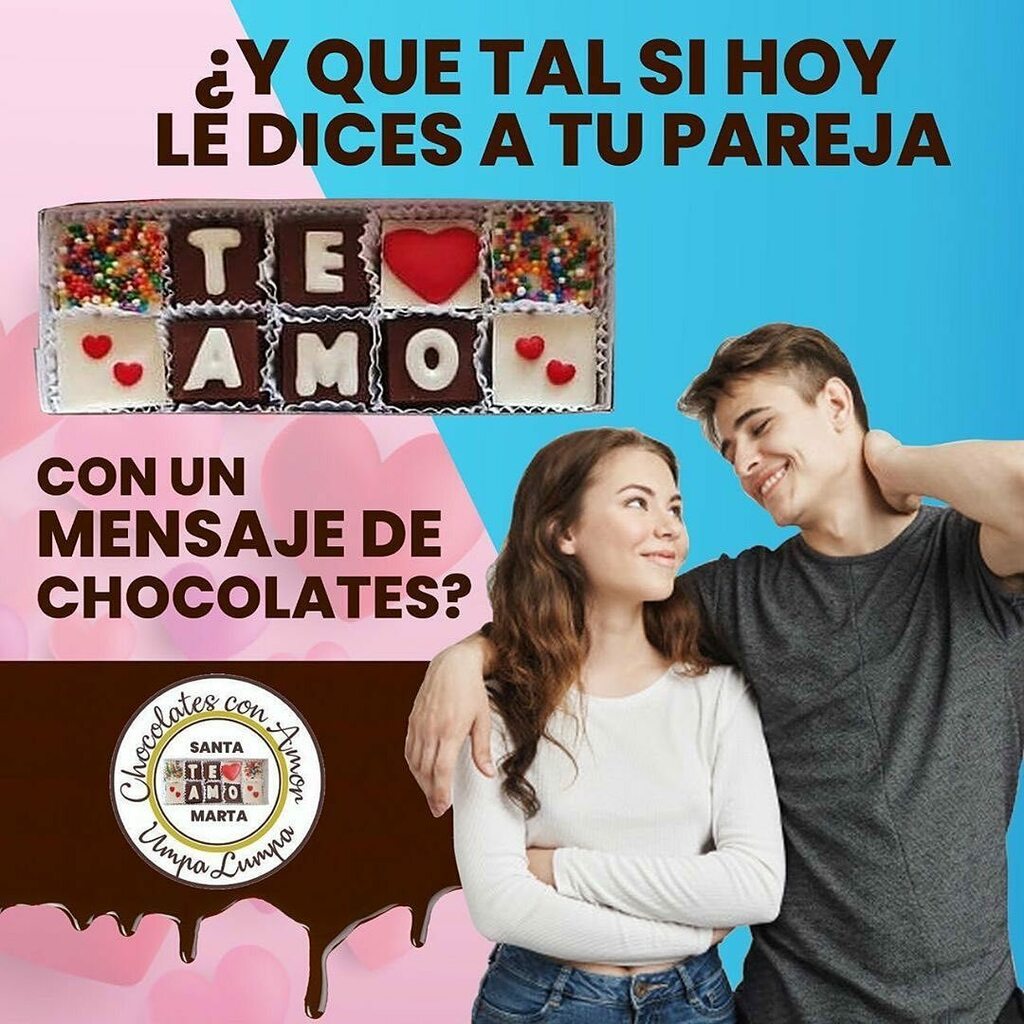 PromoSantaMarta's tweet photo. #MensajesEnChocolates
👉 @chocolatesconamorsm 
-
Los detalles inesperados son los mejores 😍
Así que hoy es un buen día para enviarle un mensaje de amor a tu pareja pero en #Chocolates 💌🍫
-
Catálogo mensajes y pedidos
👉 https://t.co/5dZW78xcA7 
#Choco… https://t.co/LSn5a1VVvu https://t.co/g4GOxz90oP