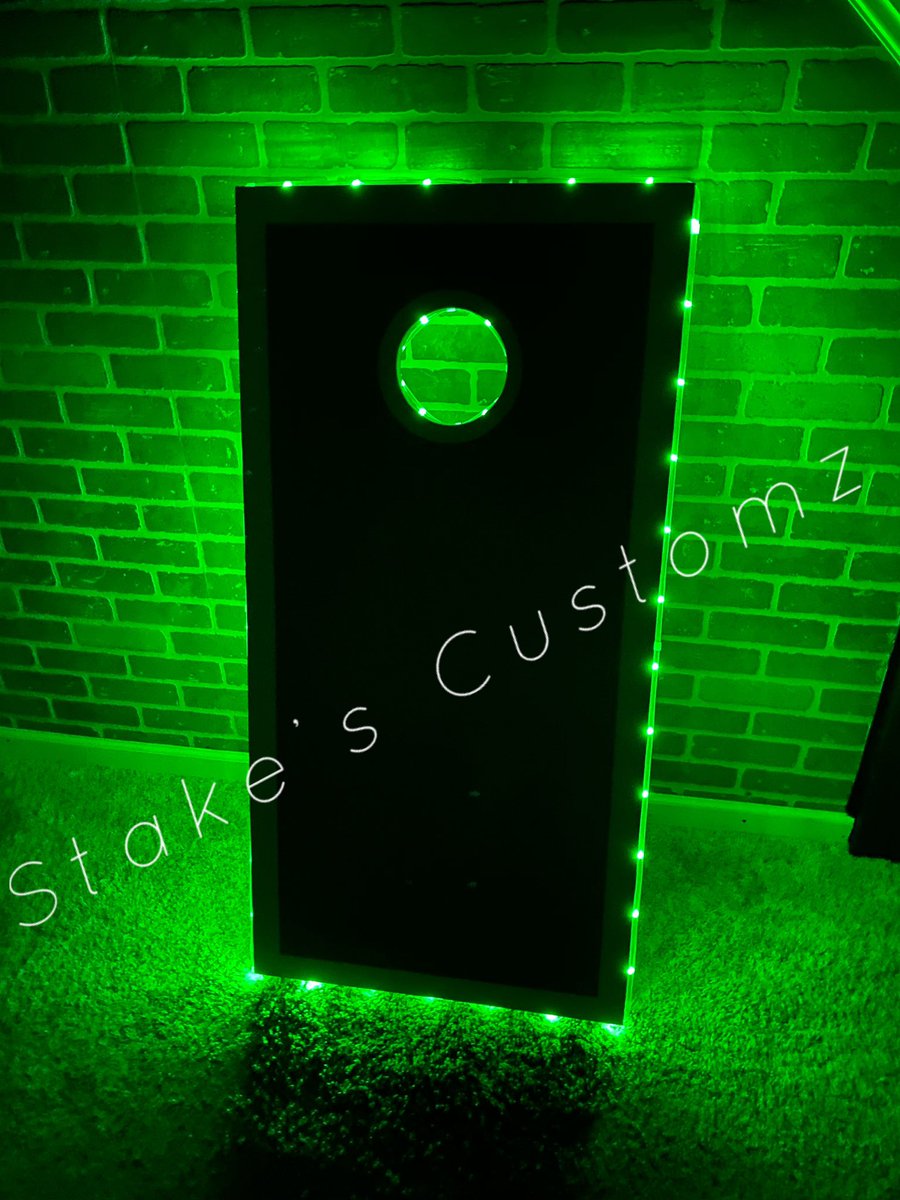 CustomzStake's tweet image. See more @stakescustomz on Facebook.  Custom built corn hole with led lights !! 16 colors &amp;amp; a wireless remote almost any design available!! #cornhole #LED #ledlights #America