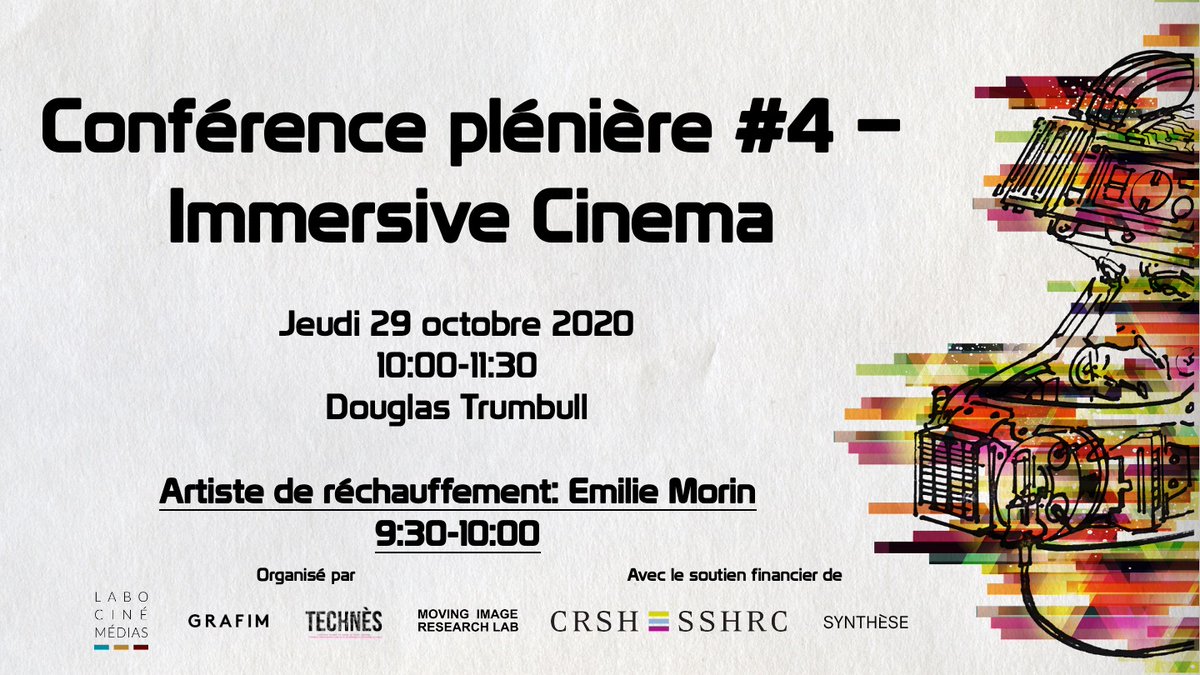 Immersivite's tweet photo. La quatrième journée du colloque commence avec un conférencier émérite! 🎥

Lien de l'inscription: https://t.co/PqIzXxH2eP

#immersivite #VR #immersivity https://t.co/DYvZTKImOD
