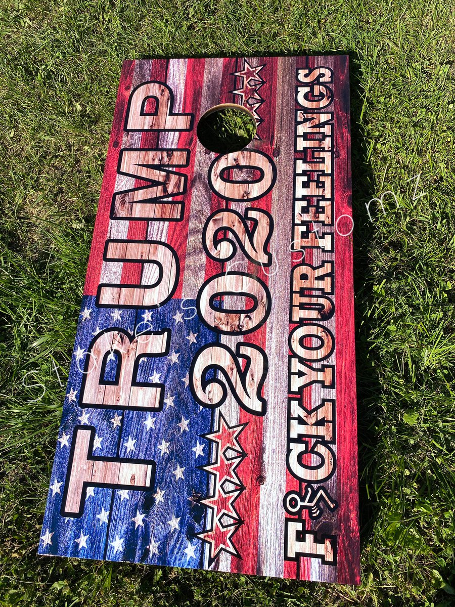 CustomzStake's tweet image. Custom built corn hole boards see more @stakescustomz on Facebook #handmade #custom #cornhole #beambagtoss #usa #trump #4MoreYears #America #AmericaFirst #americanflag #DrainTheSwamp #MAGA #KeepAmericaGreat #Trump2020 #FakeNewsMedia