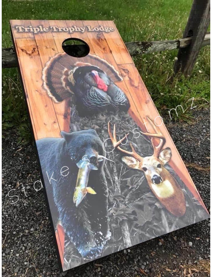 CustomzStake's tweet image. Custom built corn hole boards. See more @stakescustomz on Facebook. Prices starting at just 150$  almost any design available.  #hunting #deer #fish #fishing #fishlife #cornhole #custom #America #USA #deerskull #beanbagtoss #vinyl #vinylwrap #handmade #HandmadeHour #earlybiz
