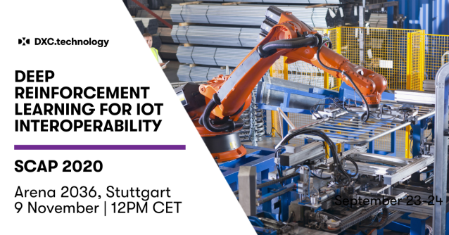VaughnDumas's tweet image. DXC will be at Stuttgart Conference on Automotive Production #SCAP2020 at the @arena2036. Join our #AI experts on Nov 9 to learn more on “Deep Reinforcement Learning for IoT Interoperability”. See the research paper for more details:... bit.ly/3kJOIOM