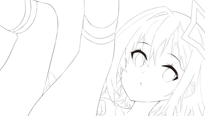 かなたん線画 