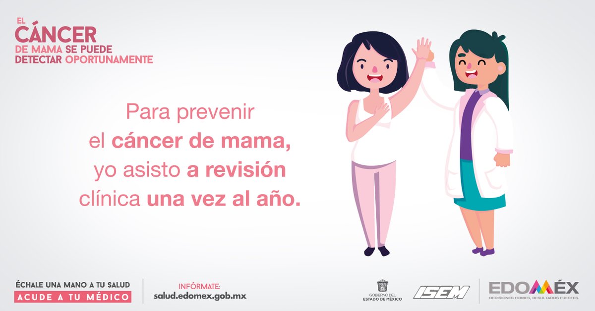 Para prevenir el cáncer de mama realízate análisis clínicos una vez al año.
#OctubreRosa. https://t.co/EAGmoS0qfD