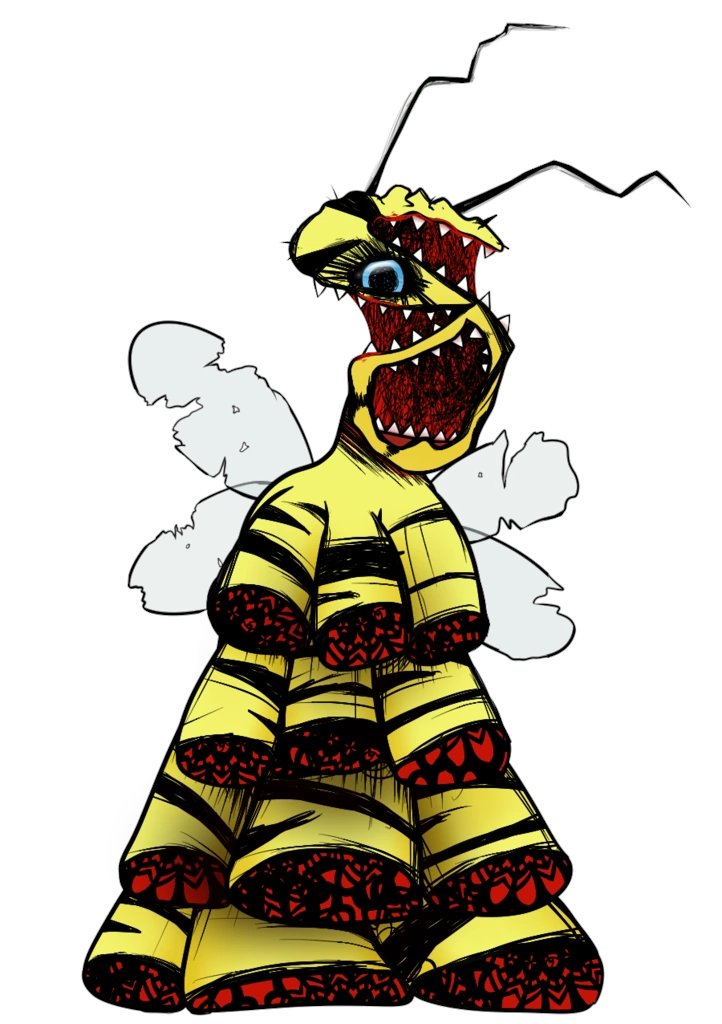 MELLY PLINUS: Queen Bee"If you feel an abdominal pain and a tingling sensation in your neck, the best thing you can do now is look at the great blue sky you'll never get to see again."- fucked up and evil bees- melly was also shown as royalty in her sophia skin!