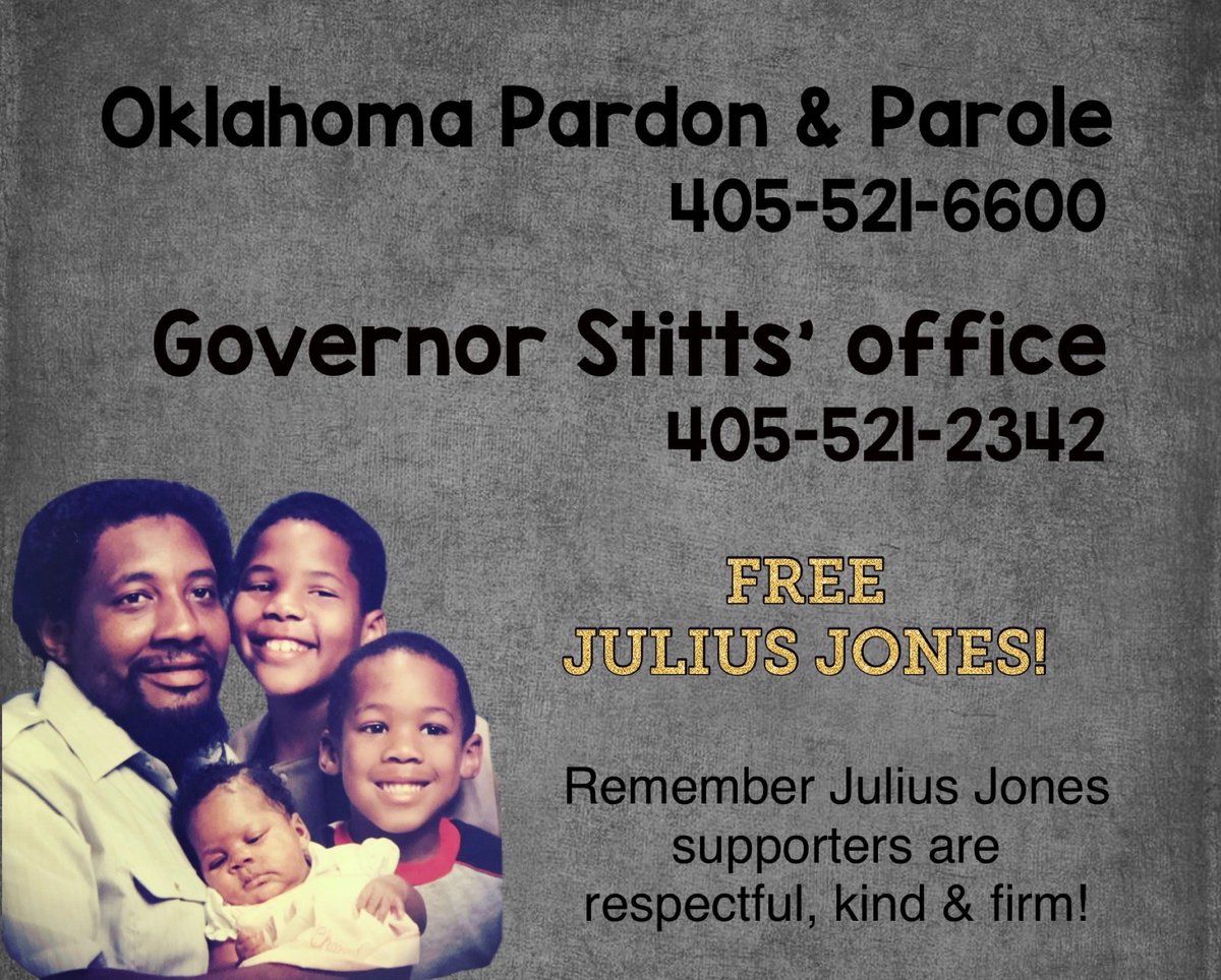wbcases's tweet photo. “Speak up for those who cannot speak for themselves.” -Proverbs 31:8

#JuliusJones is an innocent man on death row in #Oklahoma 

Tell them to FREE Julius Jones!

 #justice4julius #tulsa #tulsaok #justmercy #forlife #tulsaoklahoma #justiceforjulius https://t.co/cY5igskOk9