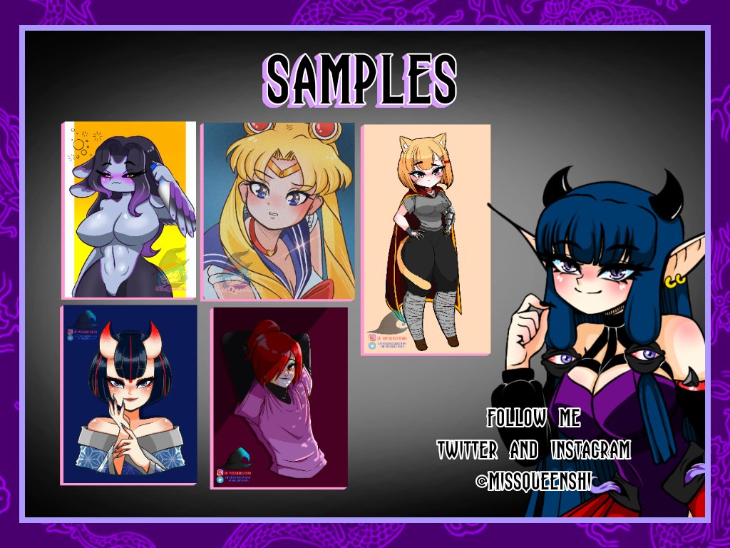 Arachne_shinku's tweet photo. Hey Sweetie! Here's my new #CommissionSheet! Dm if anyone is interested or for more info!
 
🖤💜🖤💜 🖤💜🖤💜🖤💜🖤💜💀💀💀💀💀💀💀💀💀💀💀💀

Discord : MissQueenShi#0910

#commissions #commissionsopen #DigitalArt #Cartoonic #NSFWart #MissQueenShi #ArtistOnTwitter https://t.co/pGj9EXJdFO