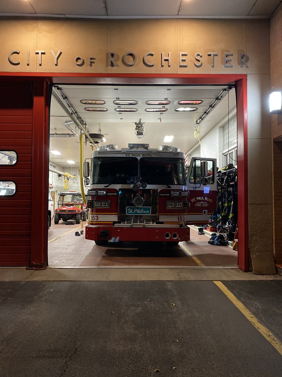 Engine 153 / Group 3 is filling in at <a href="/RFDPIO1/">RochesterNYFD</a> Engine 19 while they are fighting a multiple alarm fire. We’re always ready to help our brothers and sisters across the river.