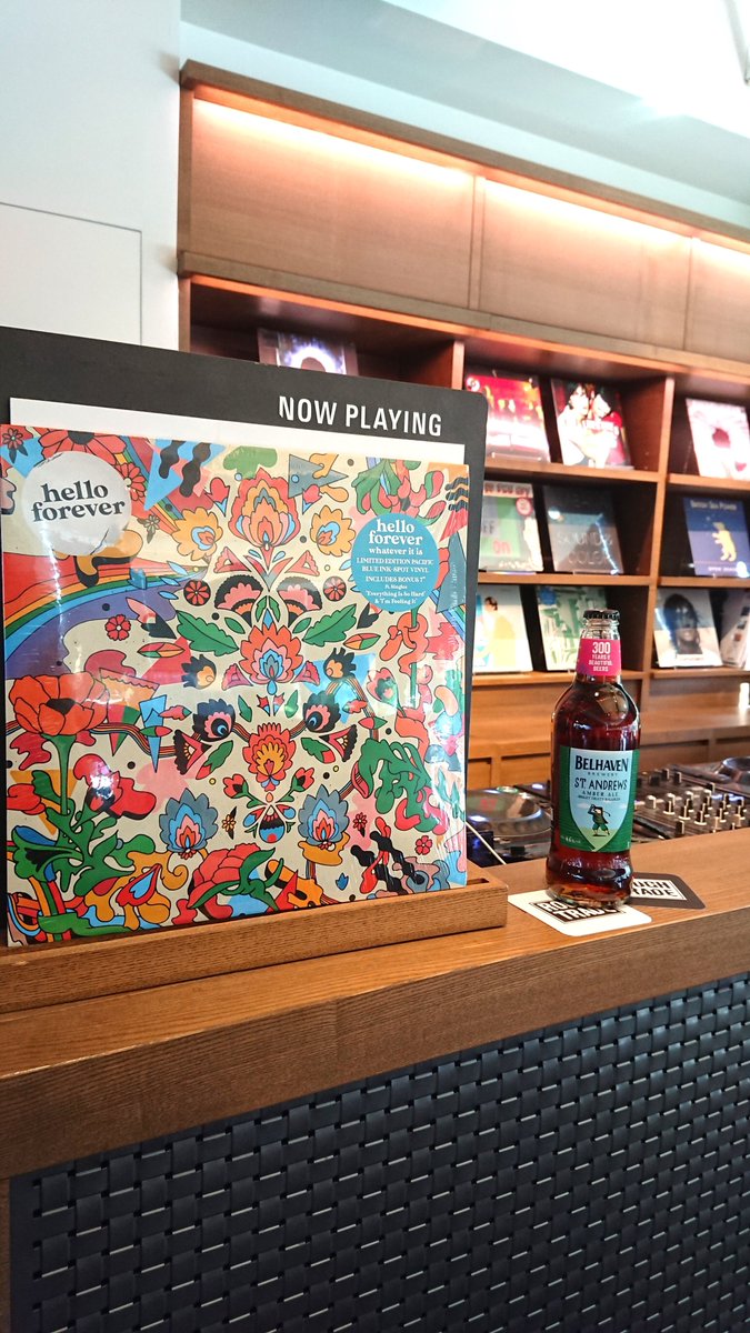 DT_music_'s tweet photo. 【フェア Alone, Together Rough Trade Records The Ultimate Outsiders Label】秋晴れですね！こんな日には祝祭感溢れるバンド・サウンド、Hello Foreverの『whatever it is』がお薦めです♪#helloforever #vinyl  #roughtraderecords #ラフトレード #洋楽好きな人と繋がりたい #代官山蔦屋書店音楽 https://t.co/bGRdr9WhFM