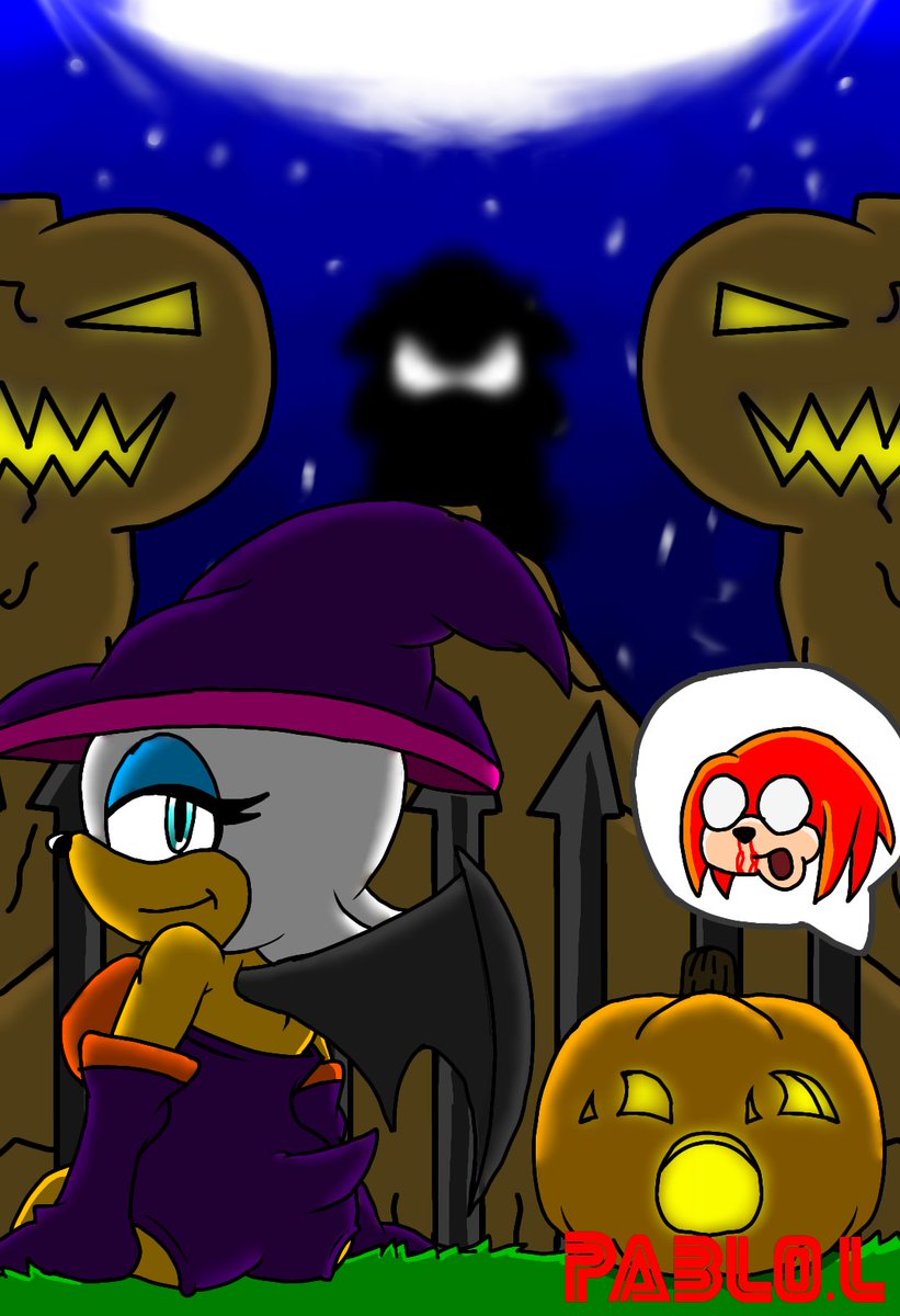PabloLestat's tweet photo. Rouge La Brujita en el cementerio...
&amp; Knuckles

=Pablo L.= https://t.co/ZFkRgFdsnx