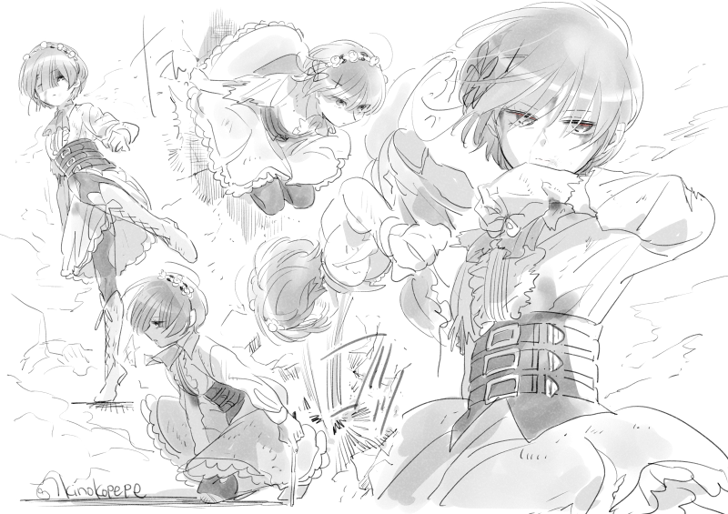 激しい戦闘だからフードは途中でログアウトした