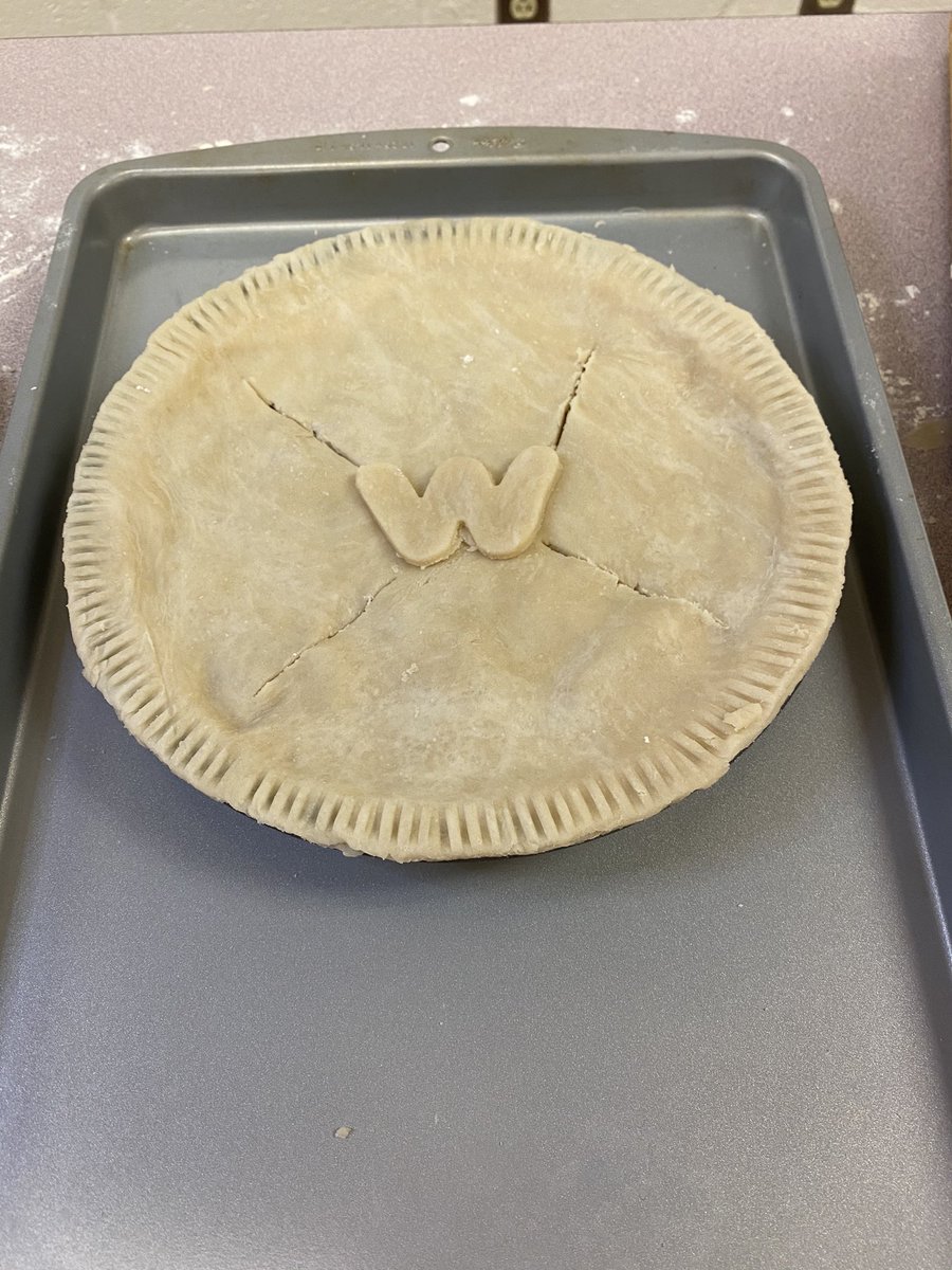 CulinaryWitman's tweet photo. On my last cooking show of season 1, I demoed a pie crust! Made apple pies!  They turned out great Stay tuned for season 2 with some very special guests, my students! Let’s get cooking! Lots of pictures to come! #scoutremotelearning @ConradWeiserHS https://t.co/BY9Hf5BGWb