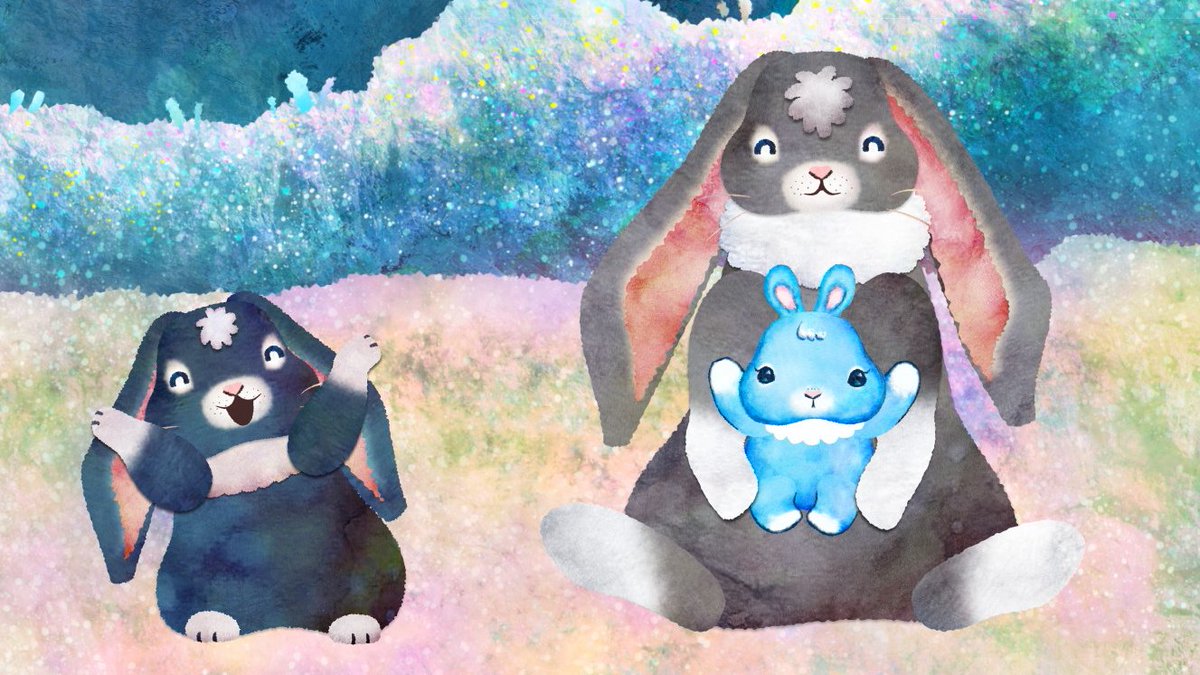 名取 祐一郎 アニメ作家 うさぎのアニメ放送中 本日のウサギのアニメ 赤ちゃんウサギがお兄ちゃん お姉ちゃん のまねっこ 世の子供と遊んであげてる方 おつかれさまです Youtube T Co Mezel9f3g9 シナぷしゅ ヒカリの森の黒